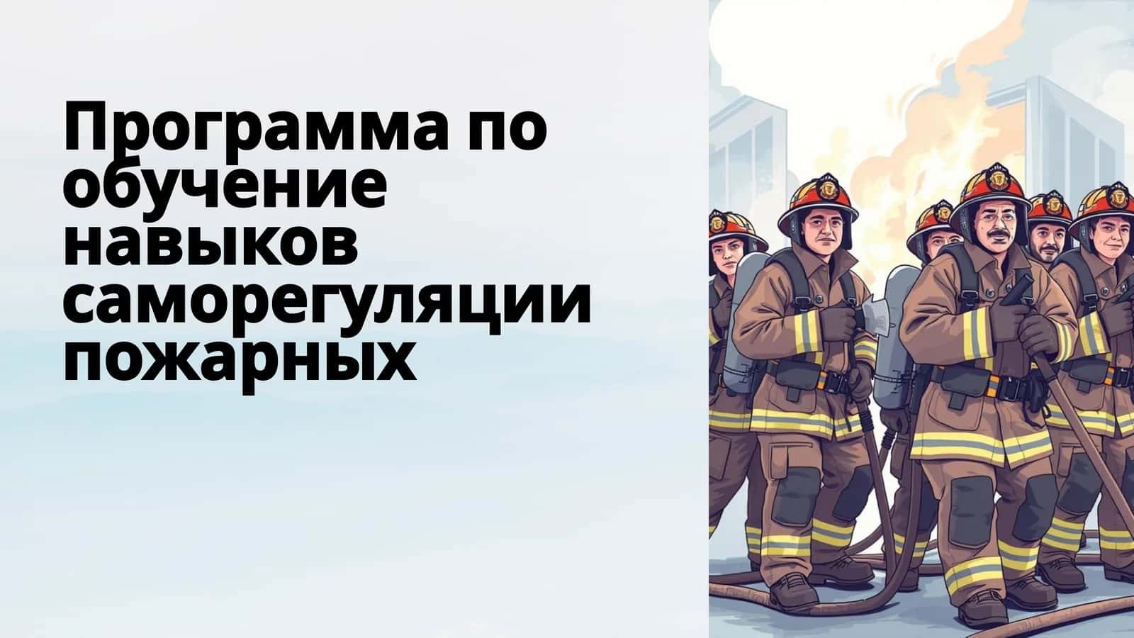 Программа по обучение навыков саморегуляции  пожарных 1