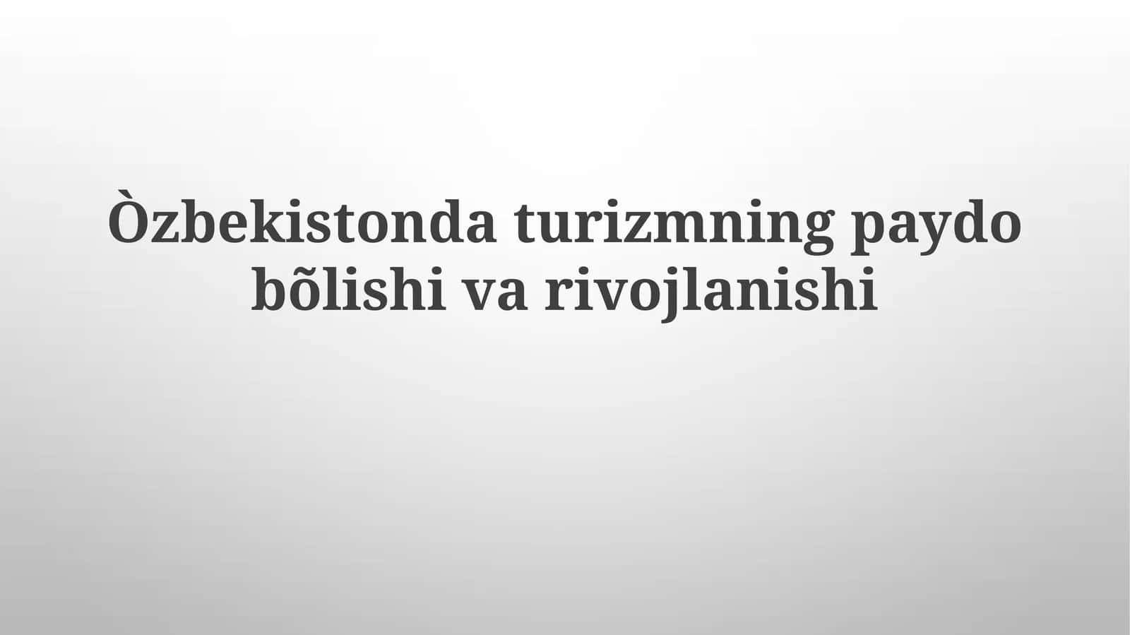 Qadimgi Ipak Yo'li merosi 1