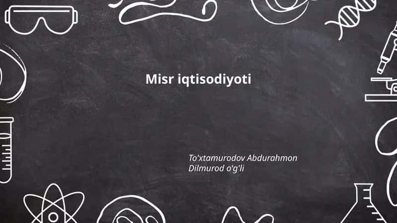 Misr iqtisodiyoti 1