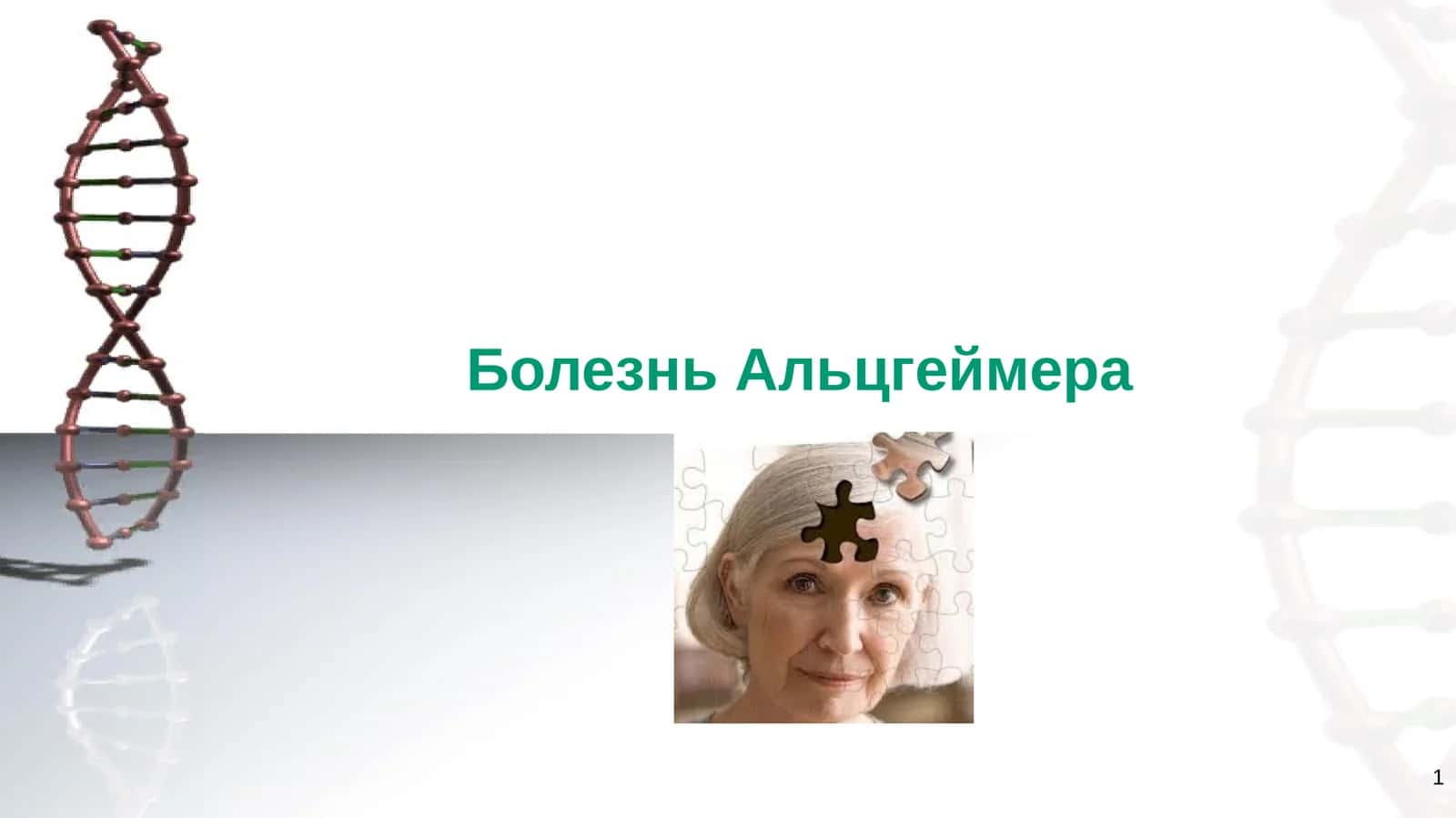 Болезнь Альцгеймера 1