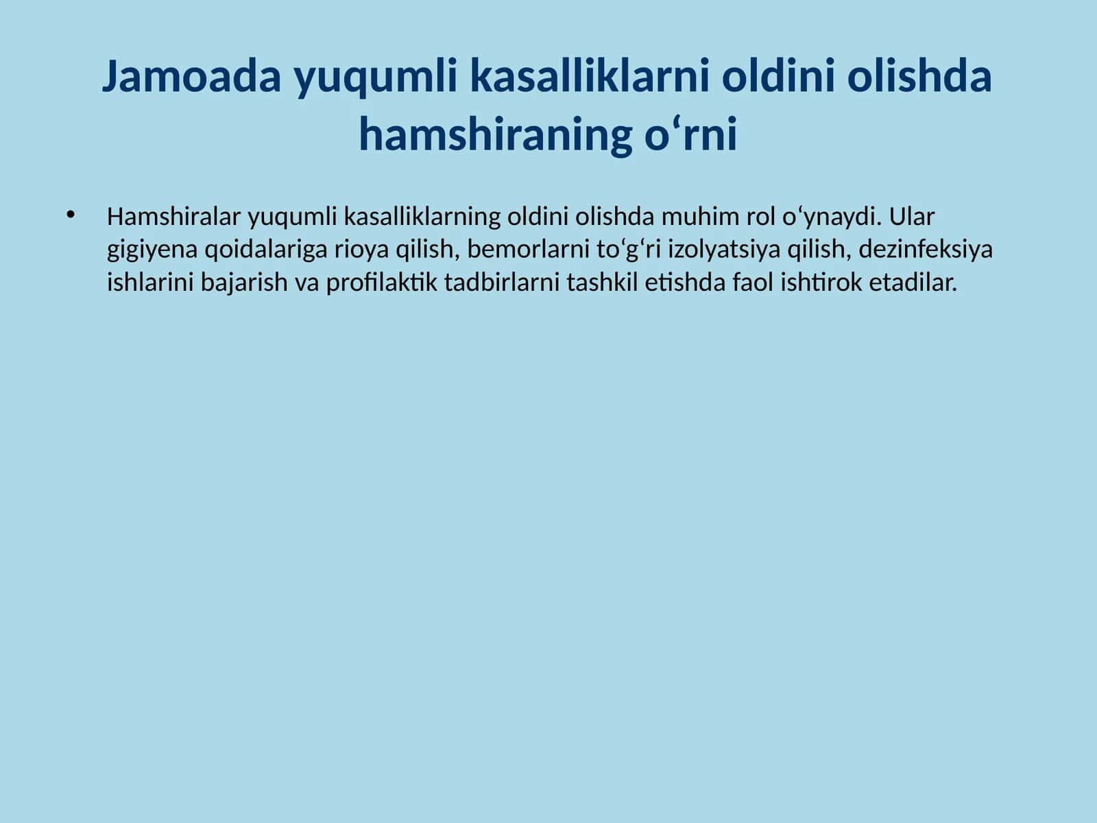 Hamshira vazifalari 1