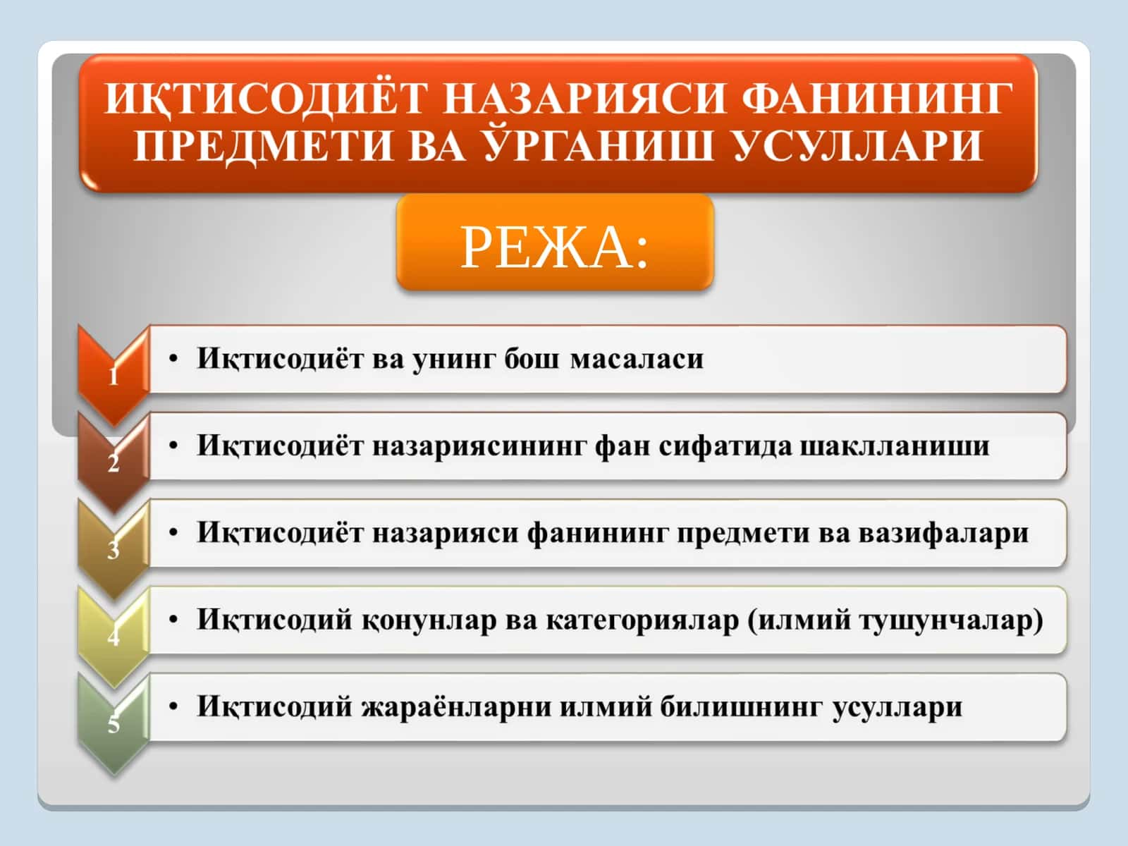 Иқтисодиёт 1