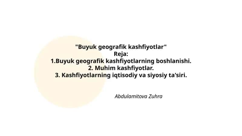 Buyuk geografik kashfiyotlar 1