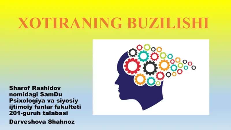 XOTIRANING BUZILISHI 1