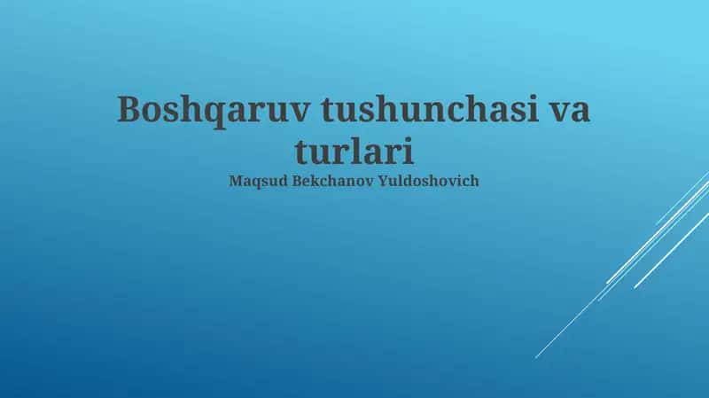 Inson resurslarini boshqarish 1