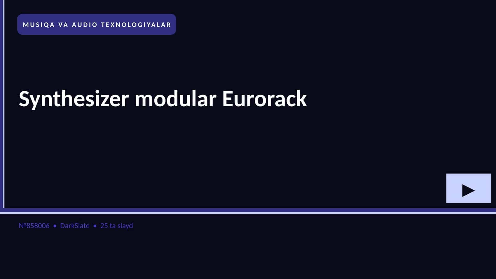 Synthesizer modular Eurorack 1