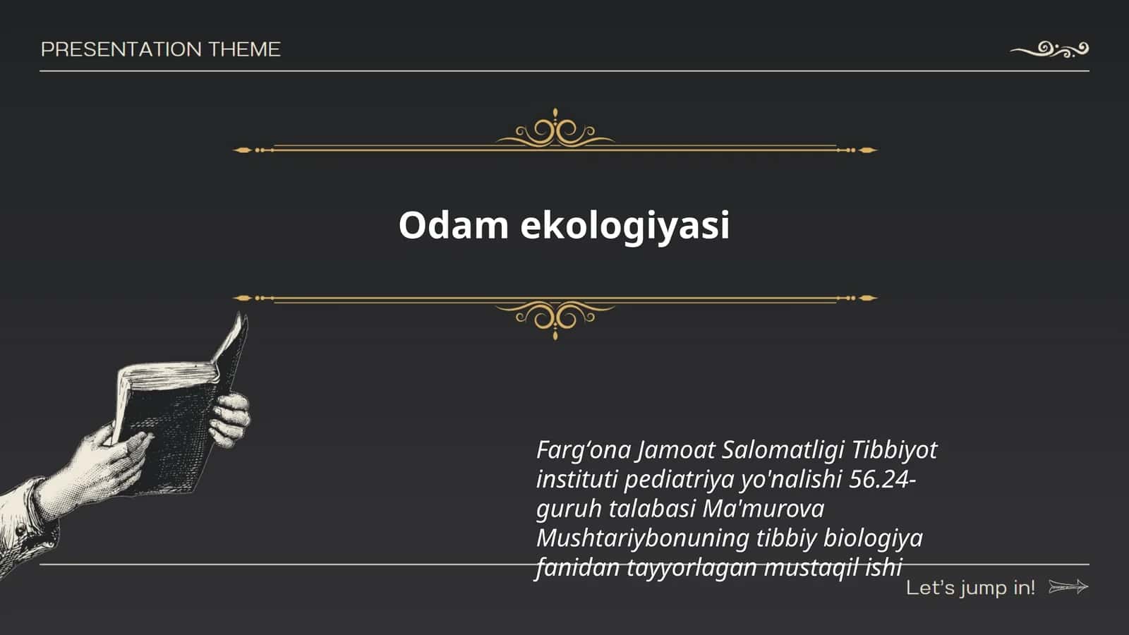 Odam ekologiyasi 1
