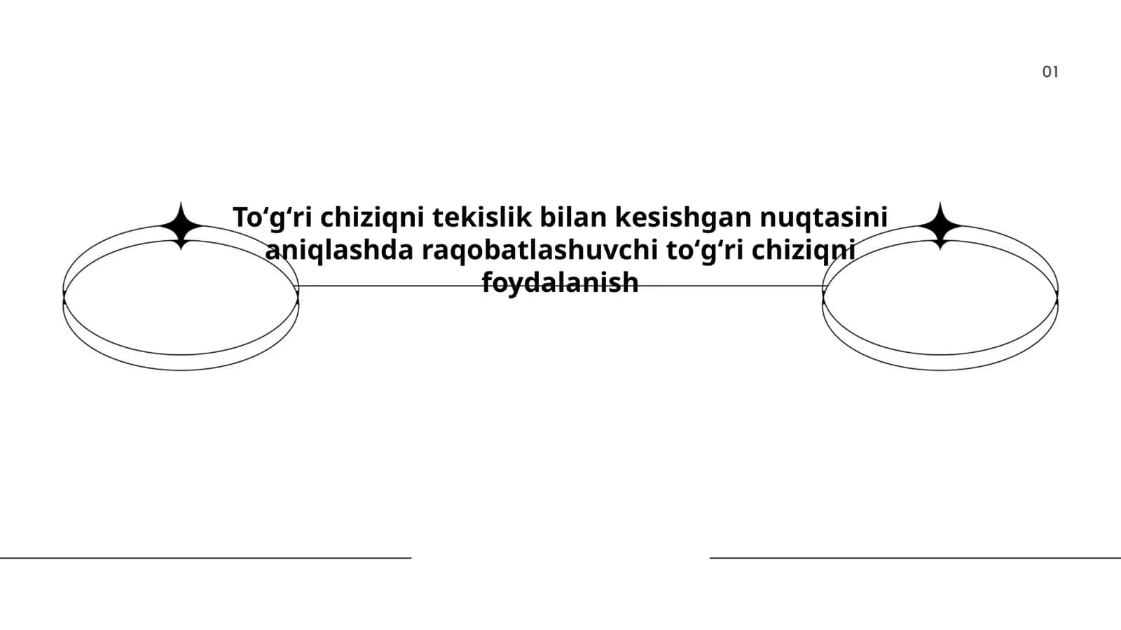 Toʻgʻri chiziq tenglamalari asoslari 1