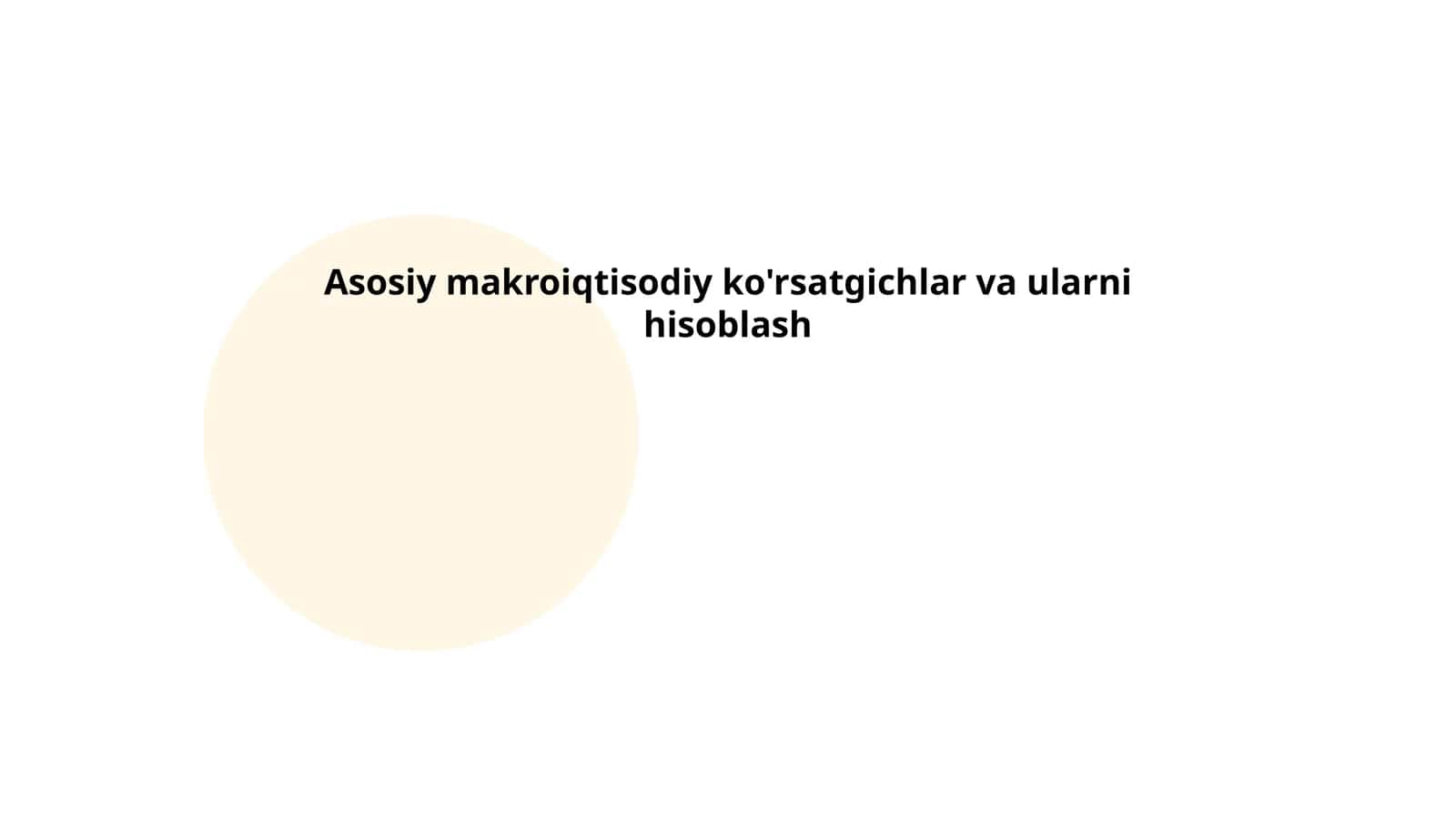 Yalpi ichki mahsulot (YaIM) 1