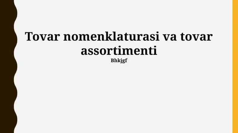 Mahsulot Assortimenti 1