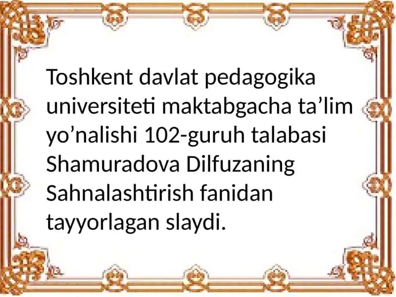Sahnalashtirishfaoliyatida bolalar 1