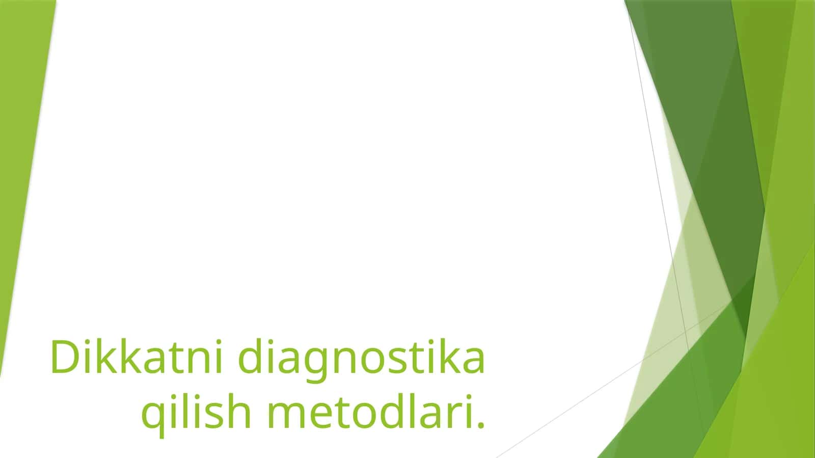 Diqqat tushunchasi 1