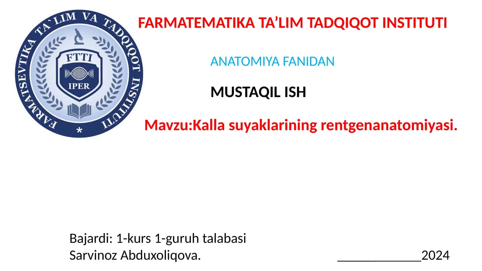 Kallasuyaklarining rentgenanatomiyasi 1