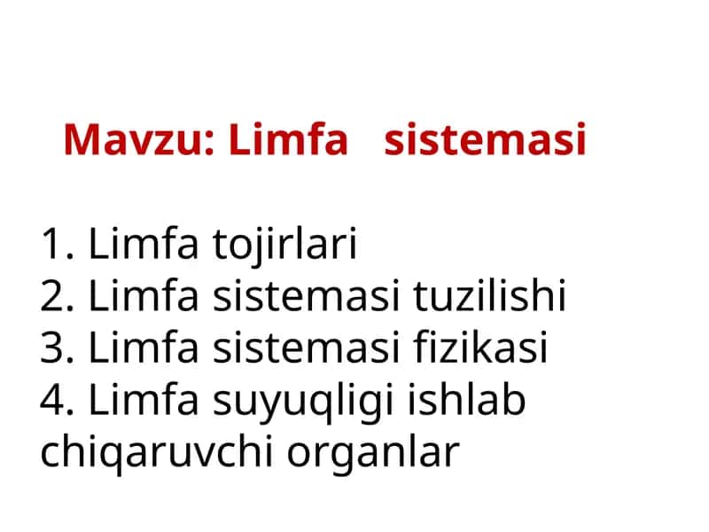 Limfa sistemasi 1