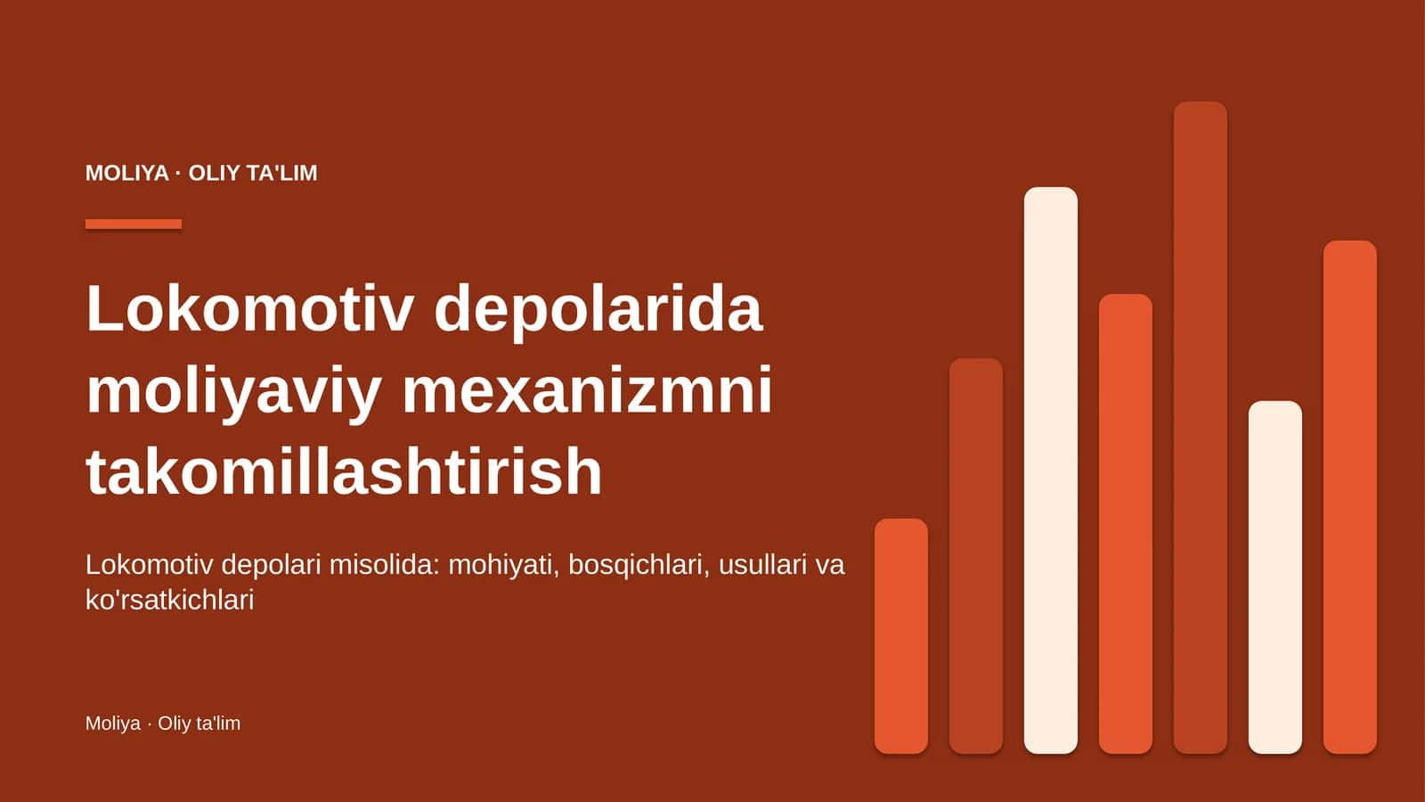 Lokomotiv depolarida moliyaviy mexanizmni takomillashtirish 1