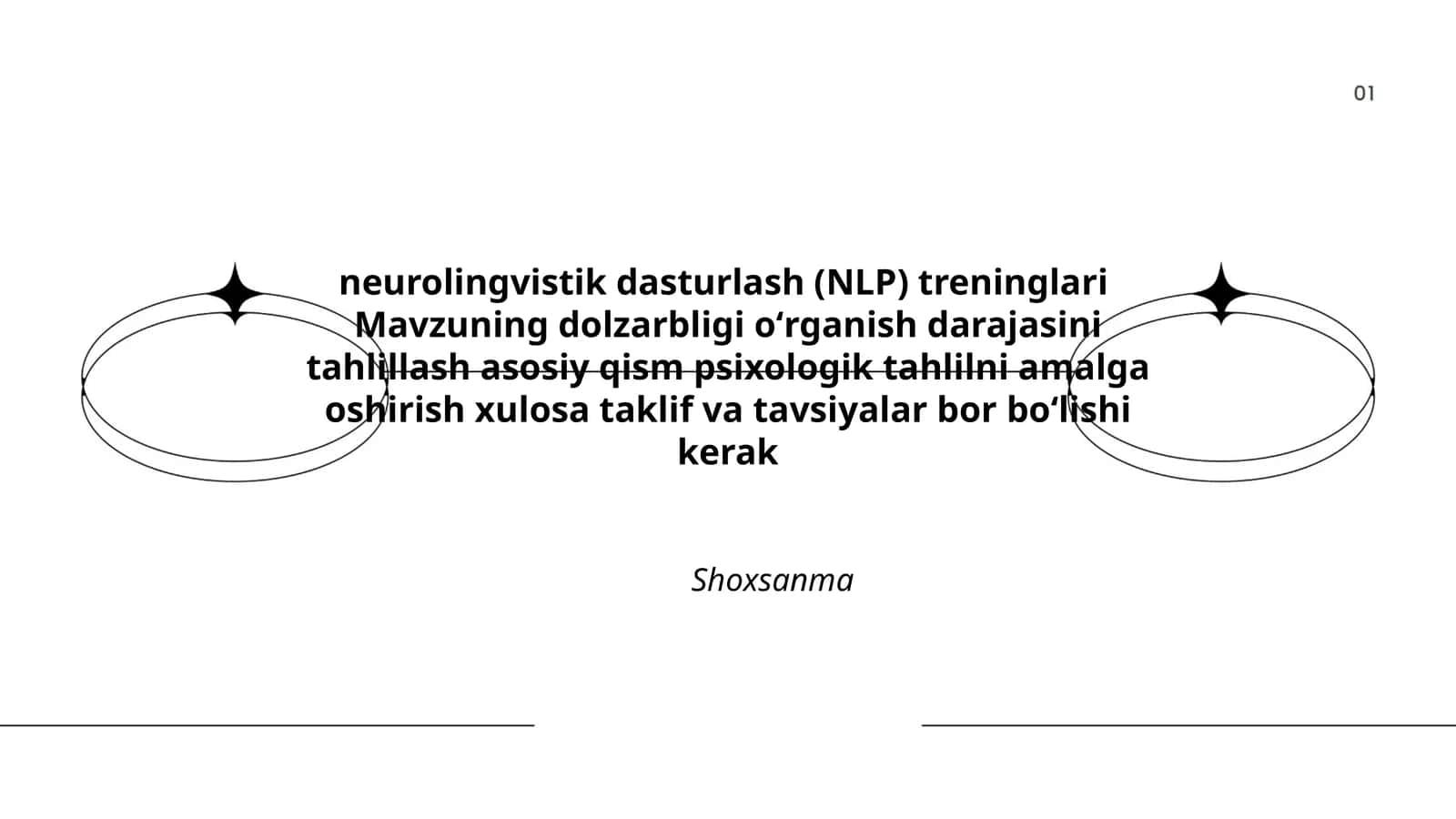 neurolingvistik dasturlash (NLP) treninglari 1