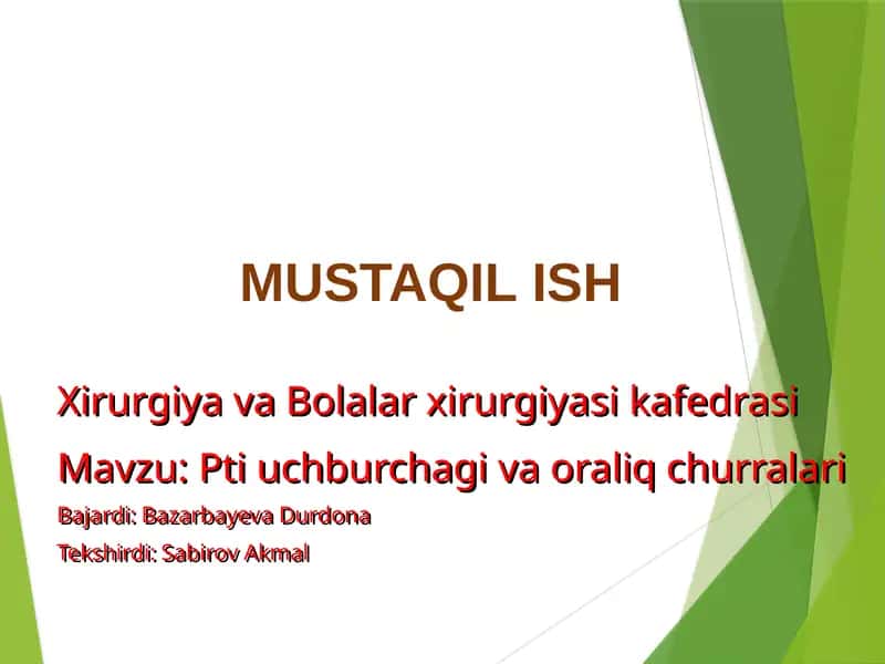 XirurgiyavaBolalarxirurgiyasikafedrasi 1