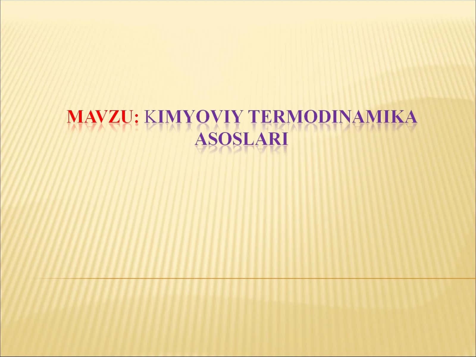 Termodinamika fani va uning vazifalari 1