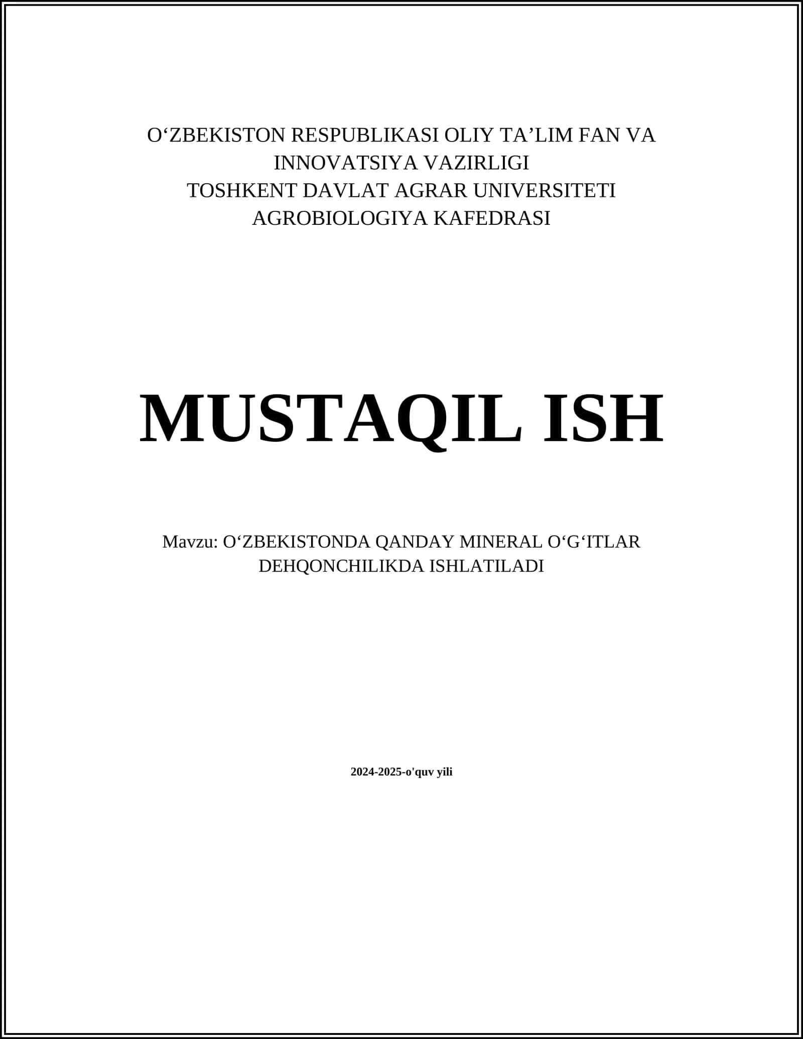 Azotli oʻgʻitlar 1