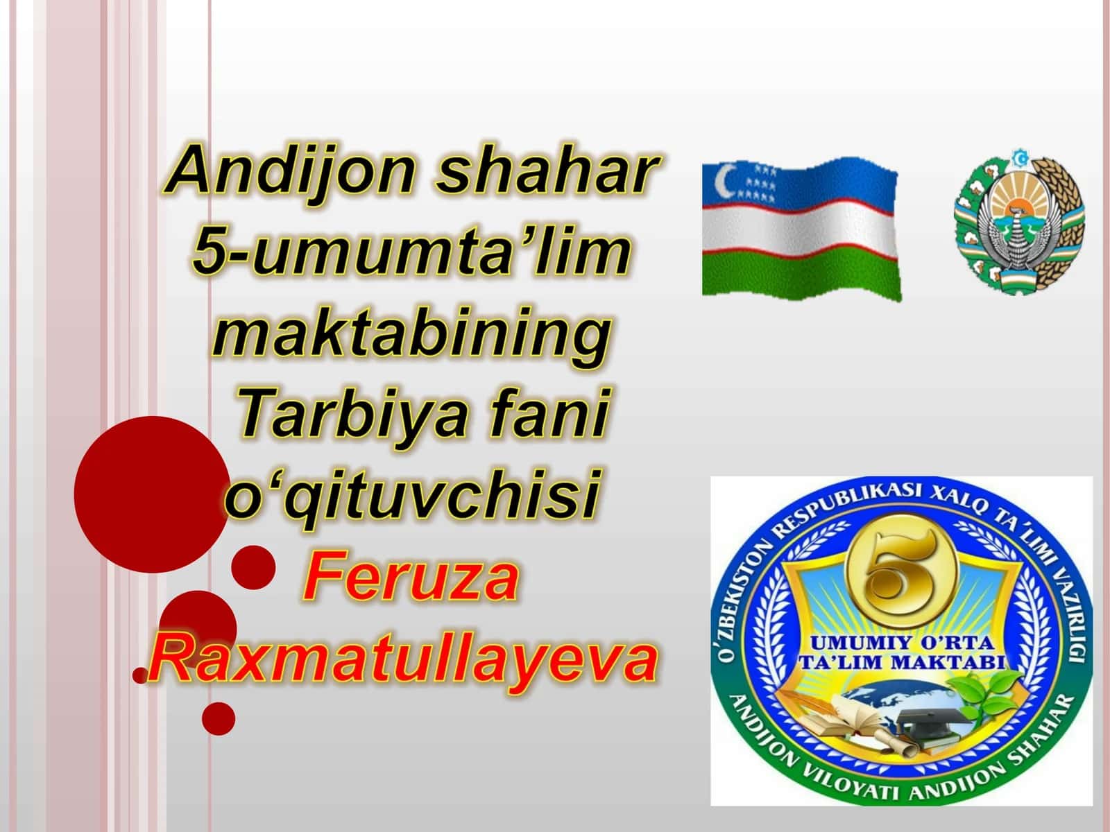O’TILGAN MAVZUNI MUSTAHKAMLASH 1