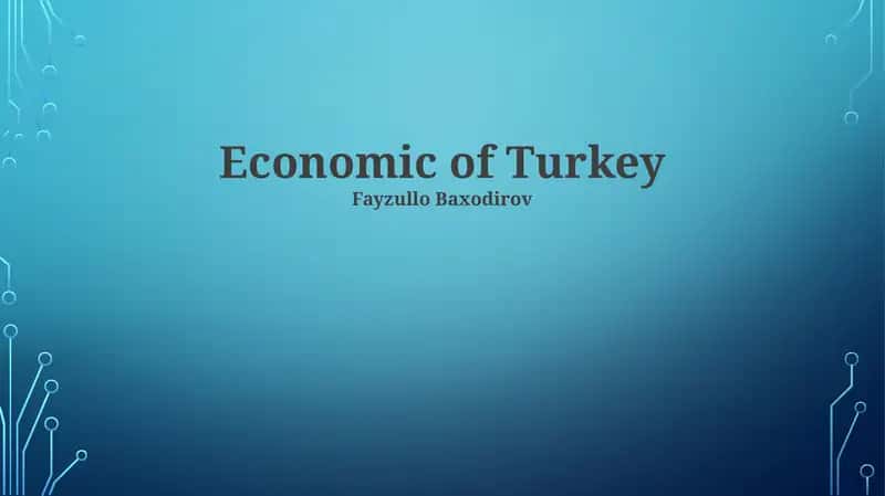 Iqtisodi lik Turkka 1