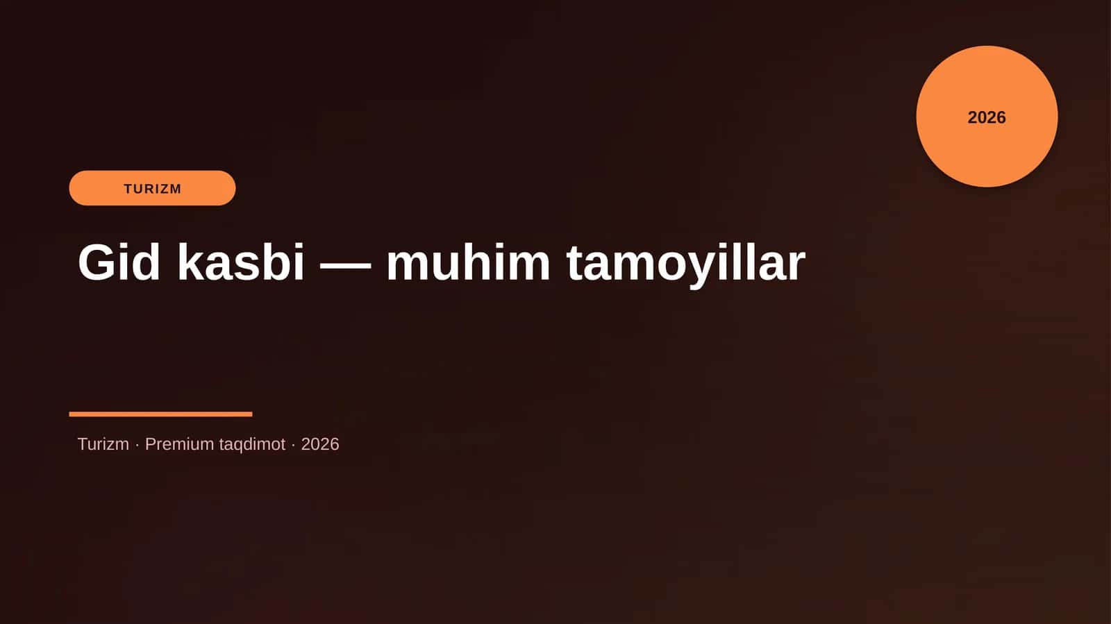 Gid kasbi — muhim tamoyillar 1