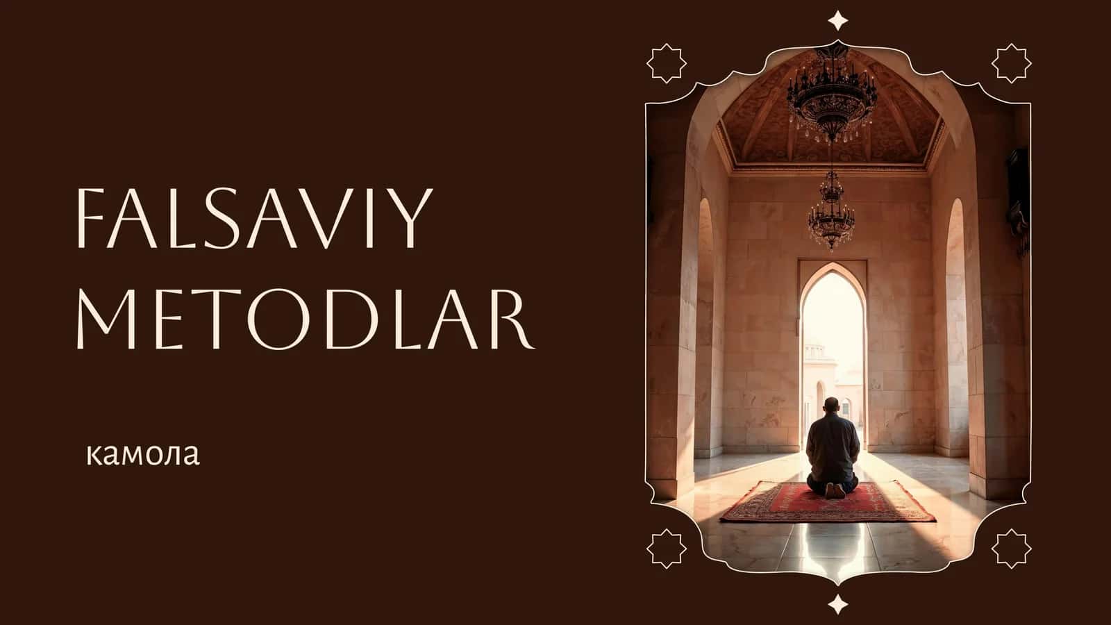 Falsaviy metodlar 1