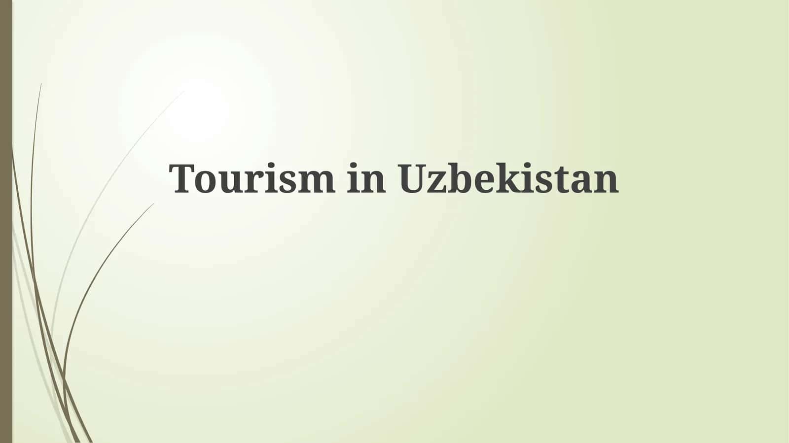 Turizm Uzbekistonda 1