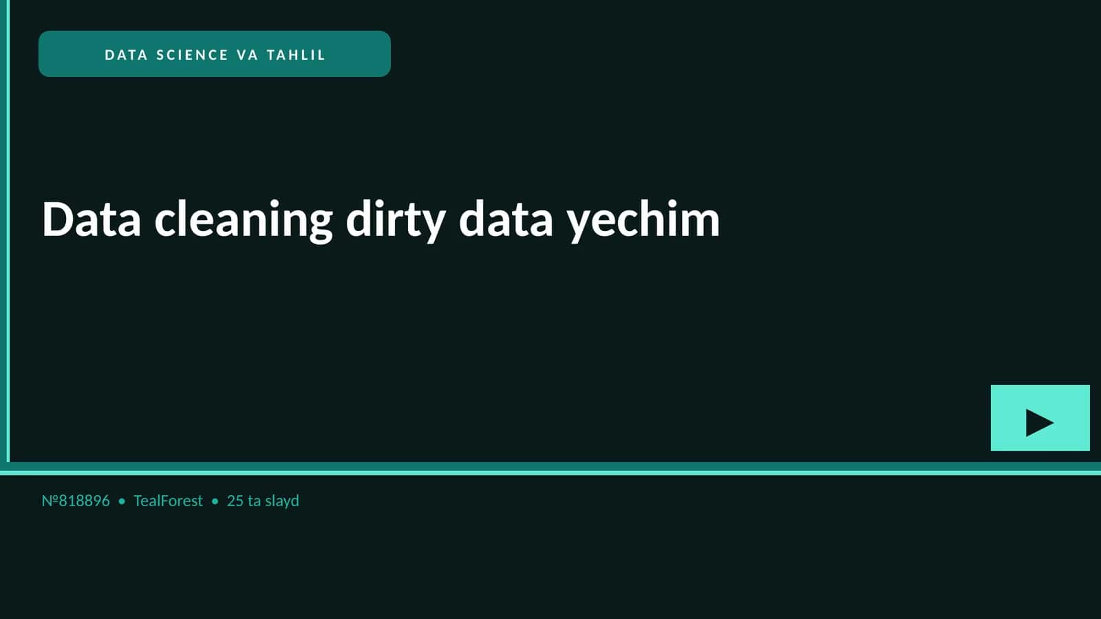 DATA CLEANING DIRTY DATA YECHIM 1