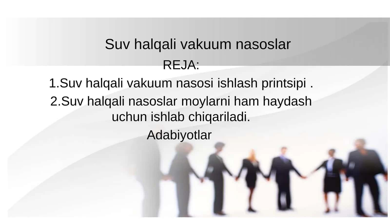 Suv halqali vakuum nasoslar 1
