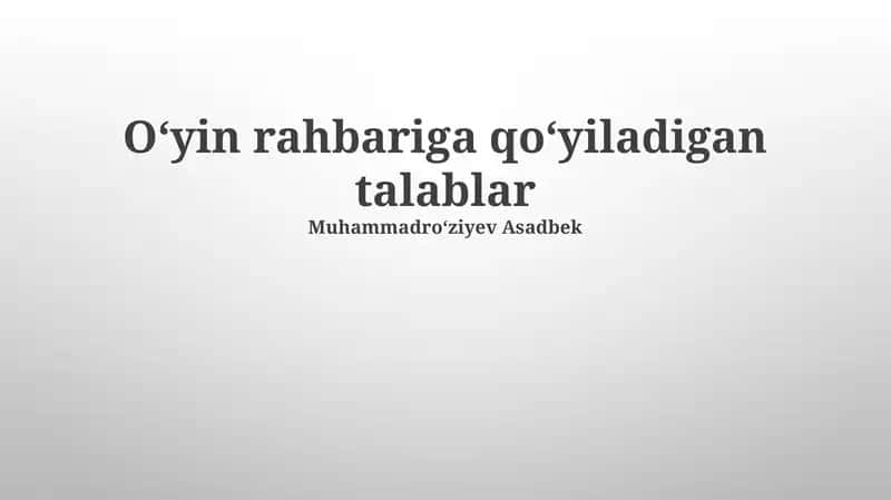 Adolatli va Balansli O'yinni Ta'minlash 1