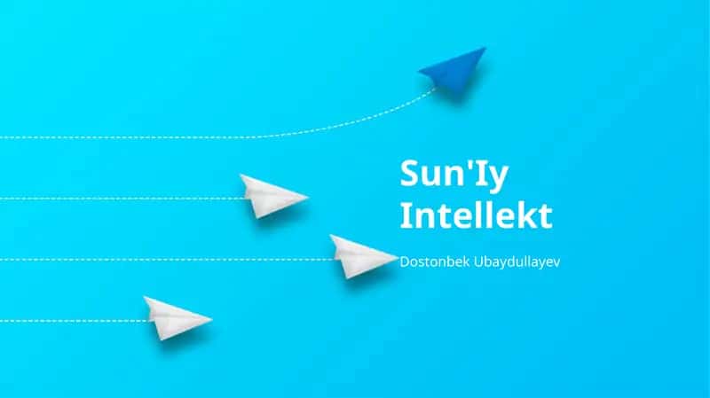 Sun'Iy Intellekt 1