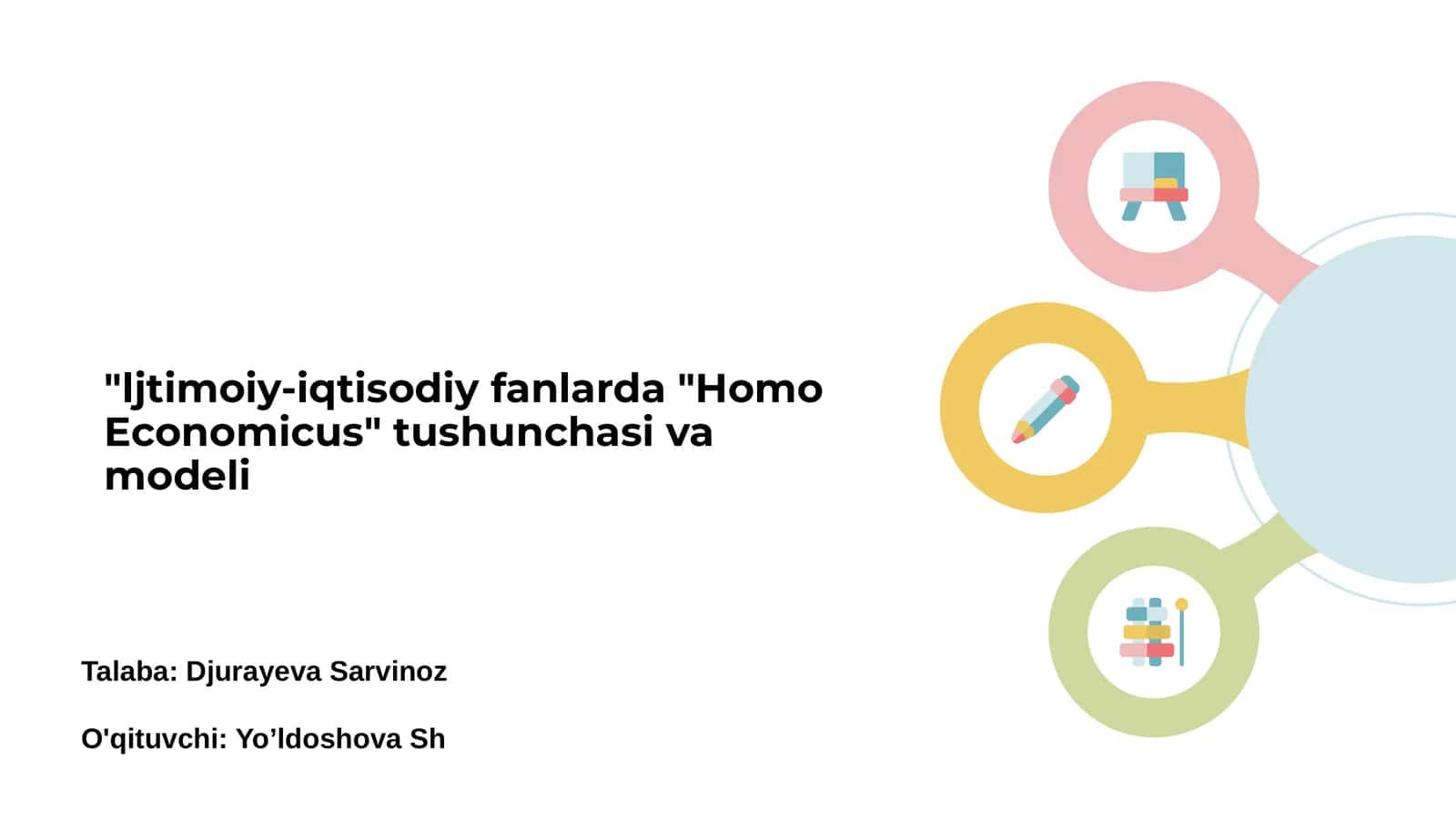 "Homo Economicus" tushunchasi va modeli 1