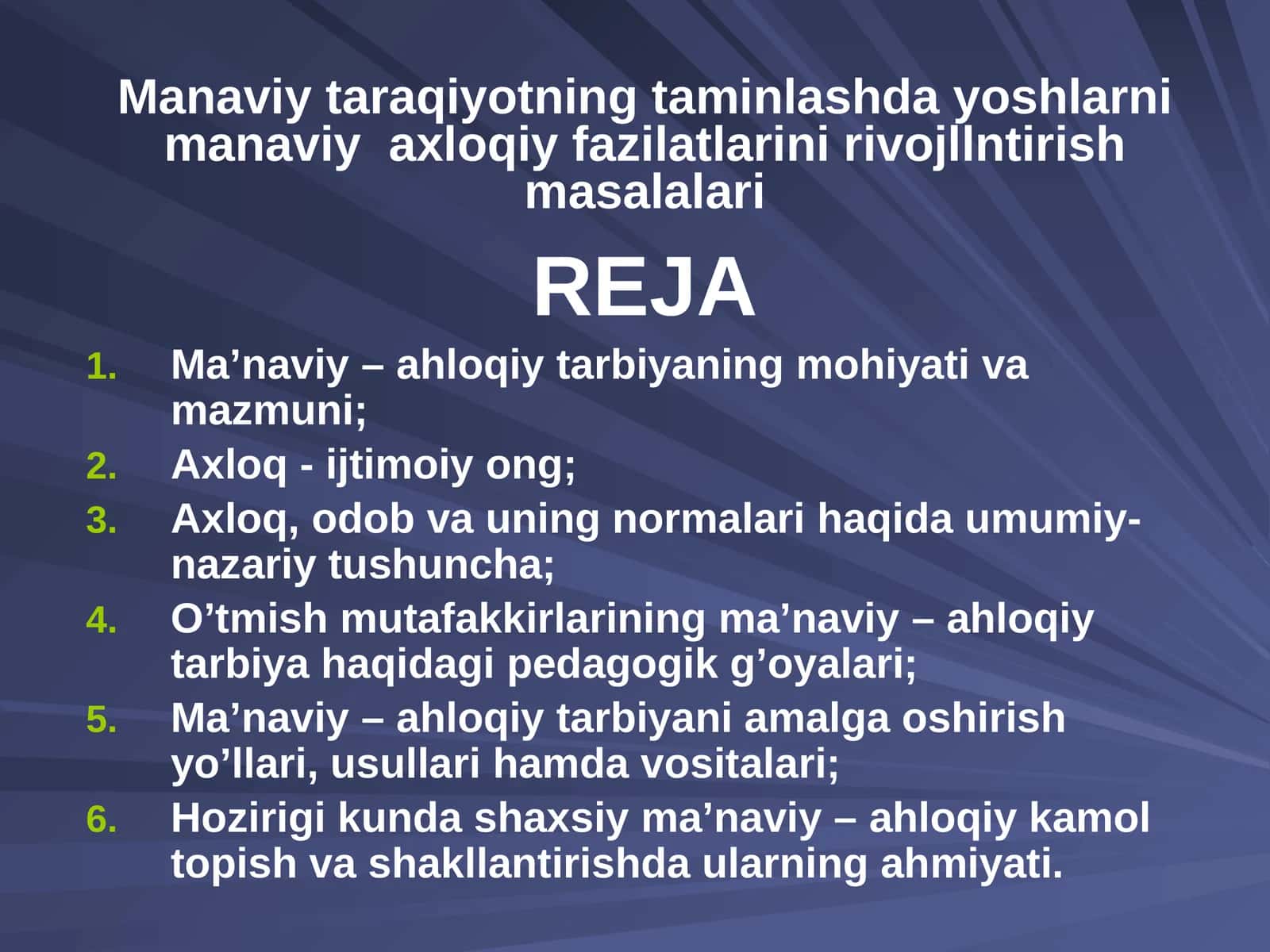 Manaviy-axloqiy tarbiya 1