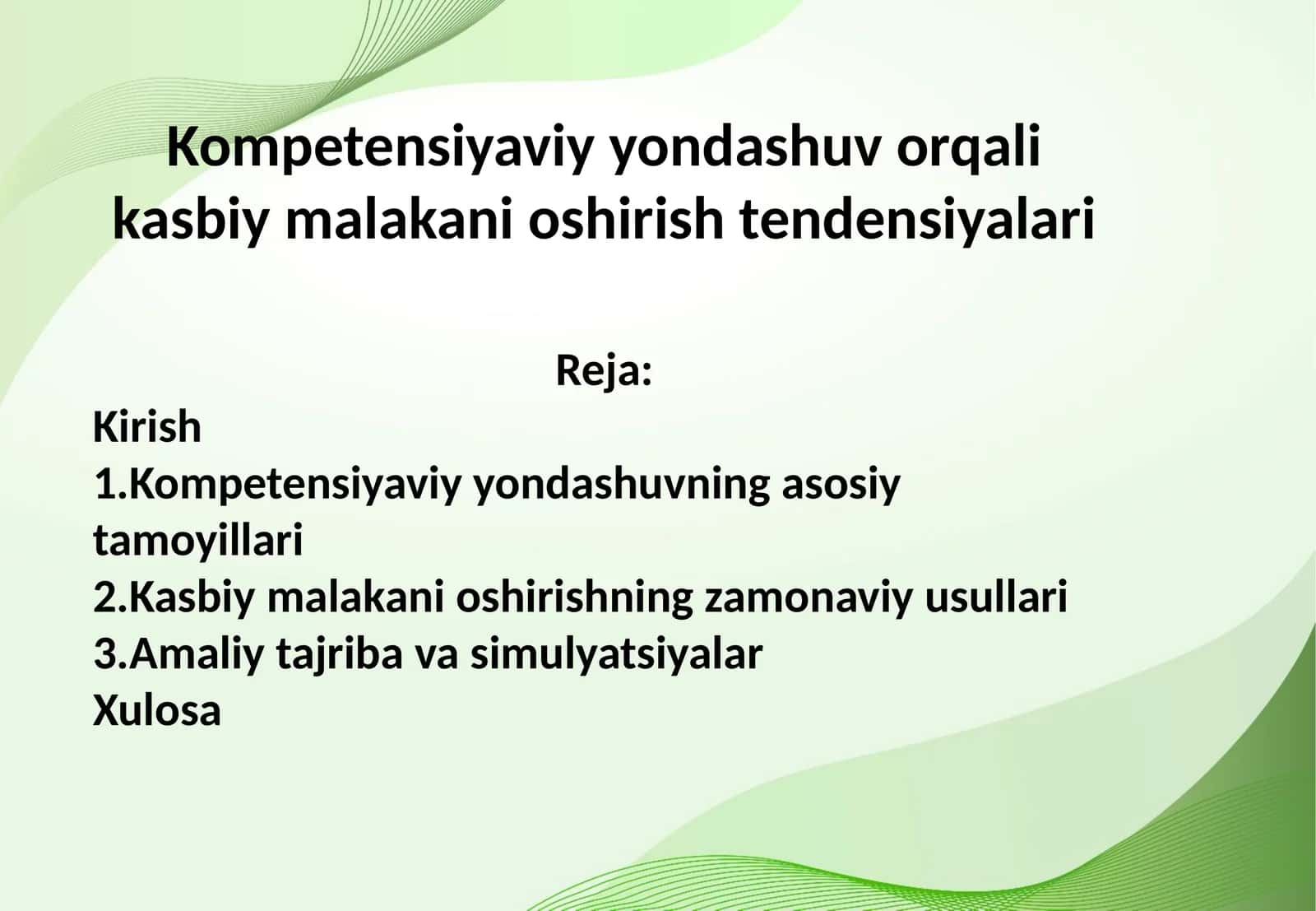 Kompetensiyaviy yondashuv orqali kasbiy malakani oshirish tendensiyalari 1