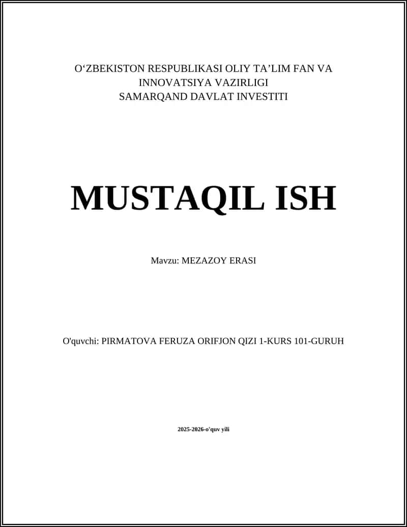 MEZAZOY ERASI 1