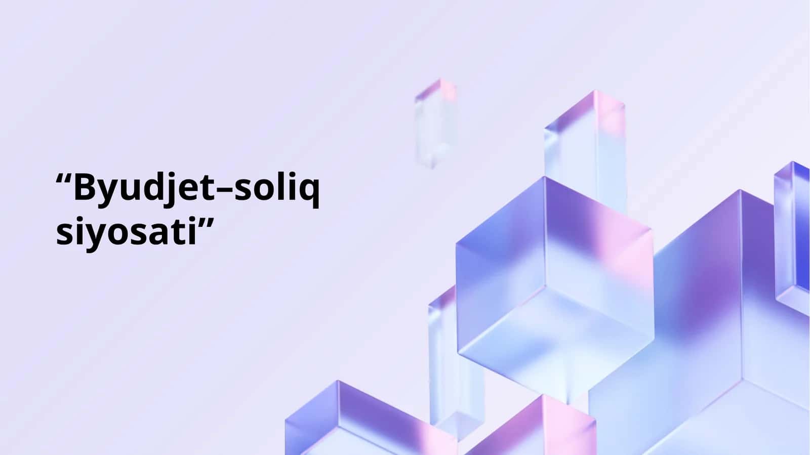 Byudjet–soliq siyosati 1