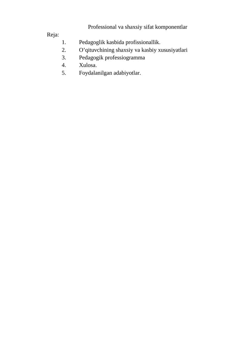 Pedagogik professiogramma 1