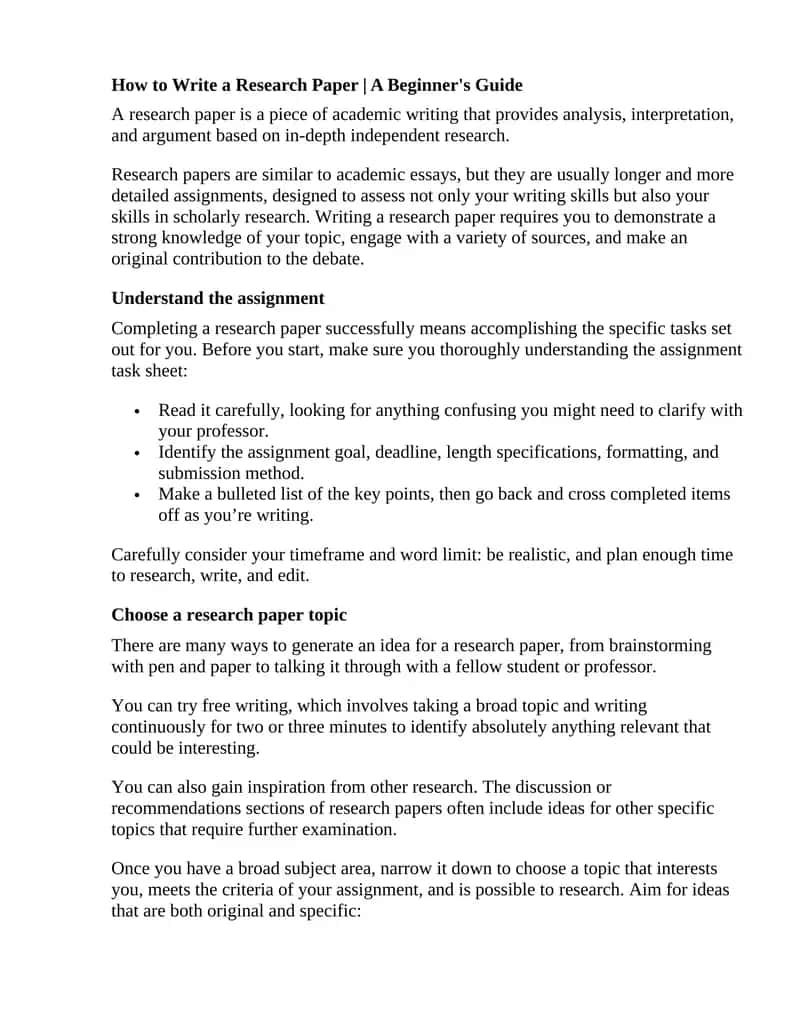 How to Write a Research Paper | A Beginner's Guide 1