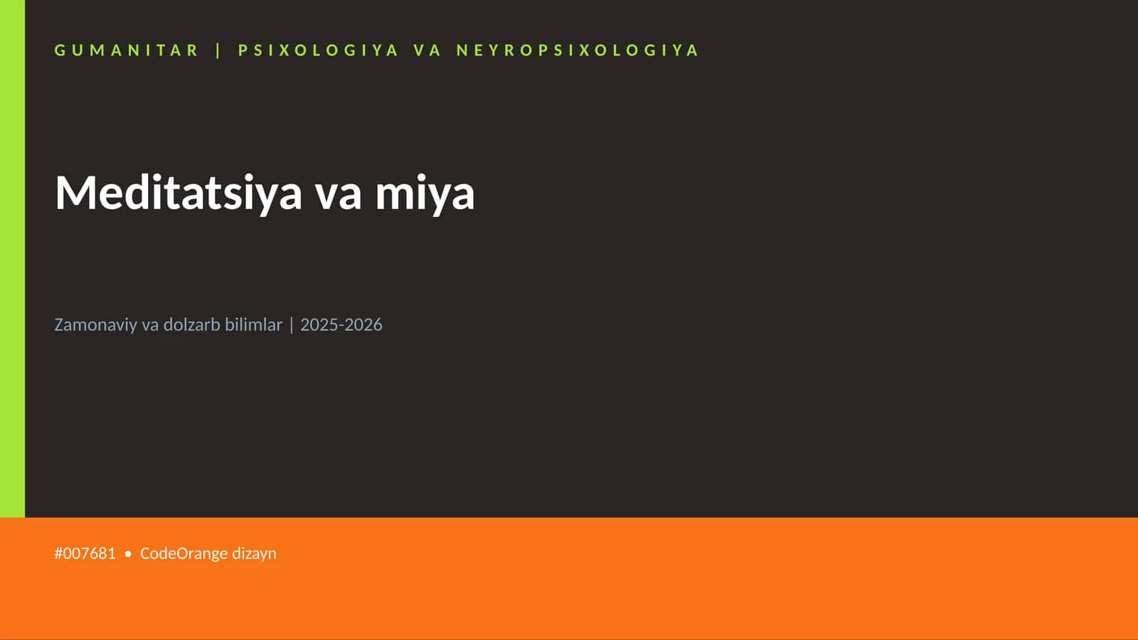 Meditatsiya va miya 1