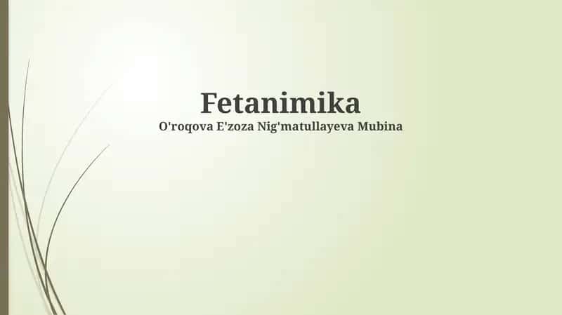 Fetanimika 1