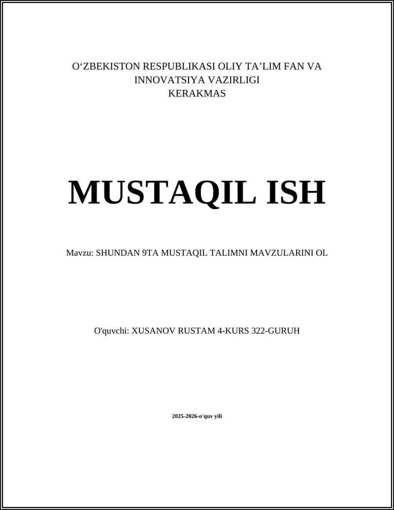 Matematikaning amaliy qo'llanilishi 1