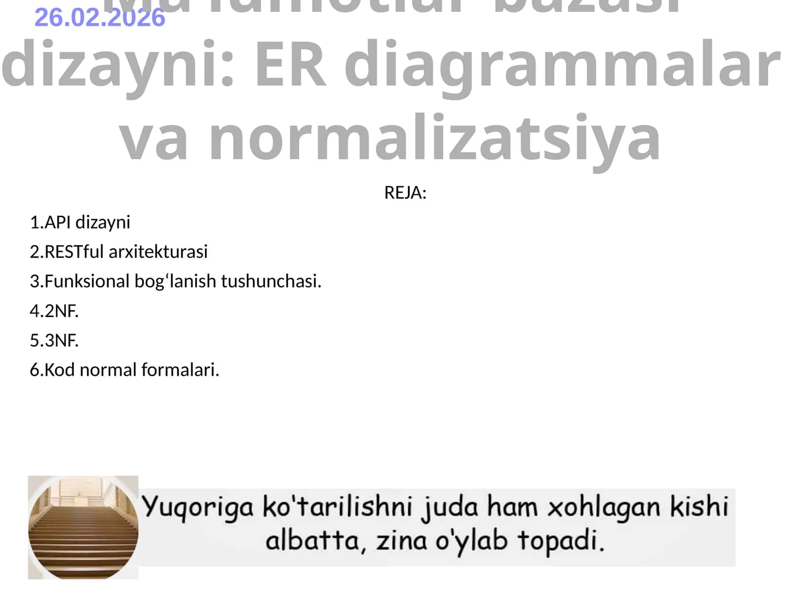 API dizayni va RESTful arxitekturasi 1
