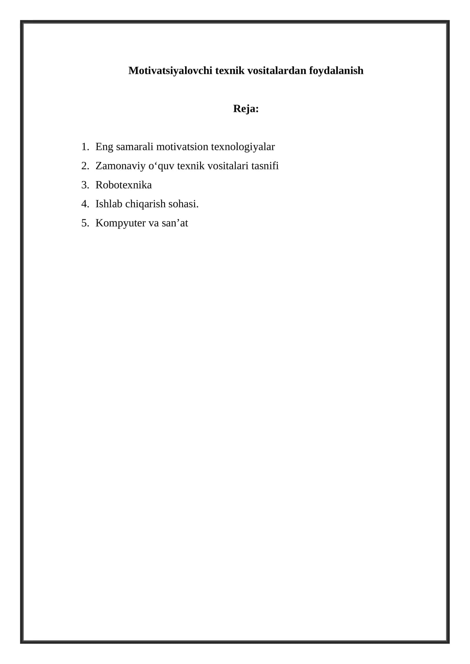 Eng samarali motivatsion texnologiyalar 1