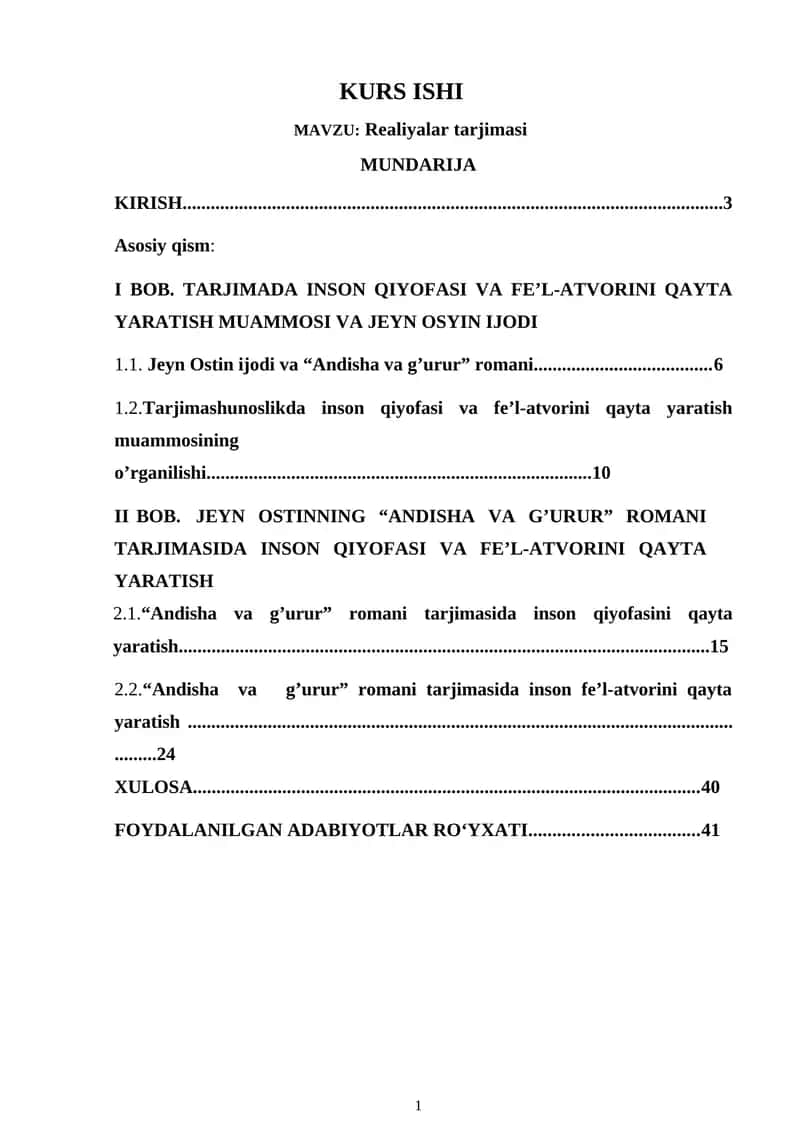Realiyalar tarjimasi 1