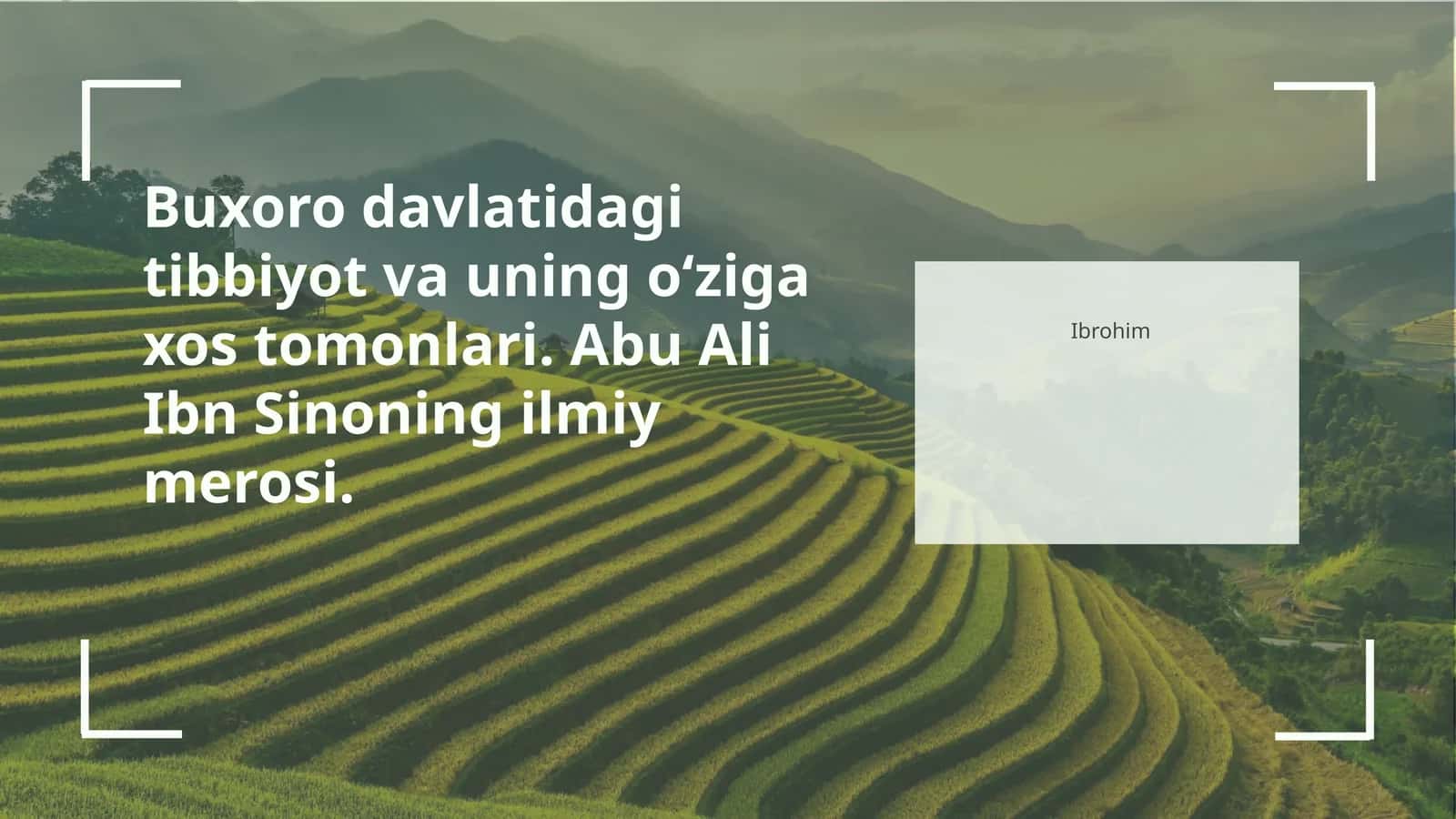 Buxoro davlatidagi tibbiyot va uning rivojlanish tarixi 1