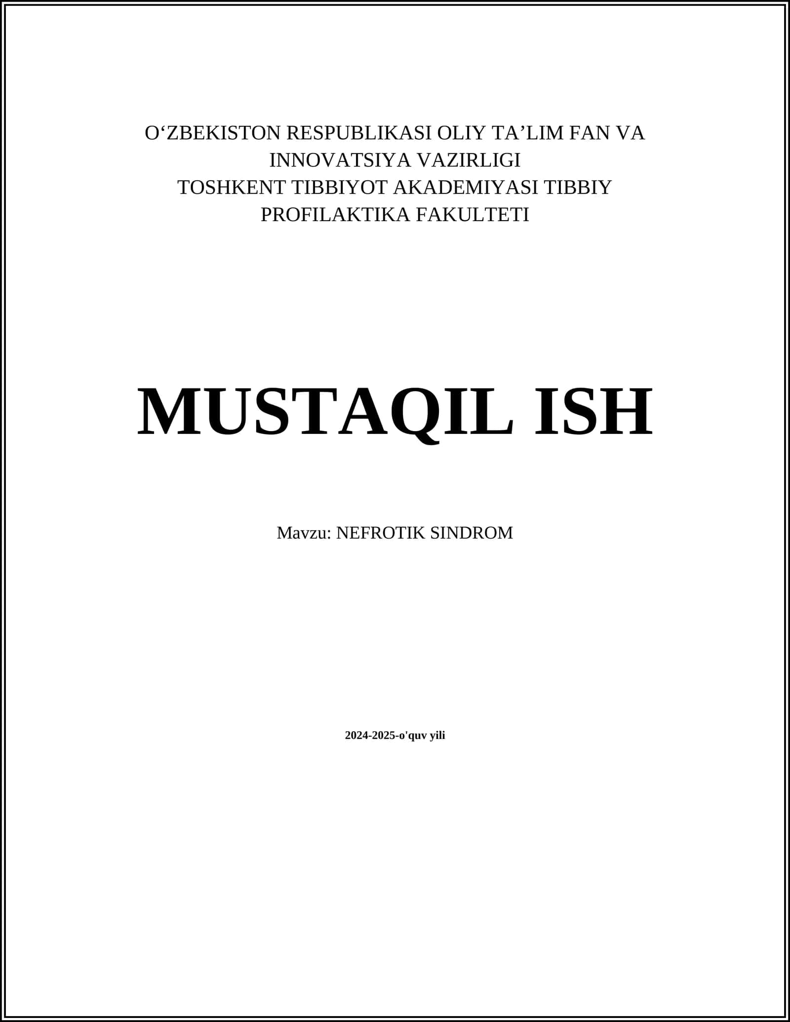 NEFROTIK SINDROM 1