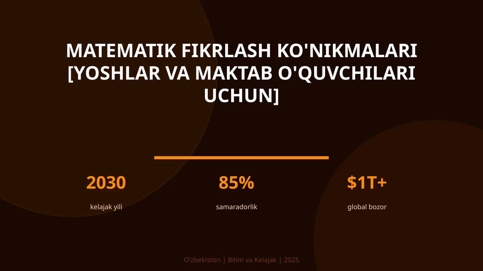 Matematik fikrlash ko'nikmalari [yoshlar va maktab o'quvchilari uchun] 1