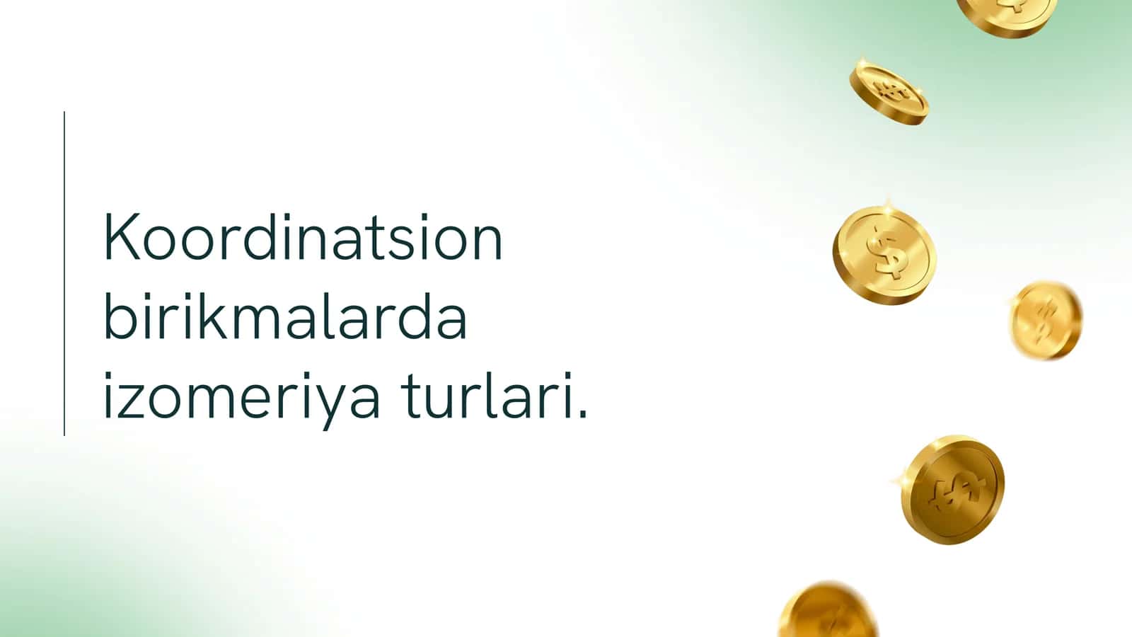 Koordinatsion birikmalarda izomeriya turlari 1