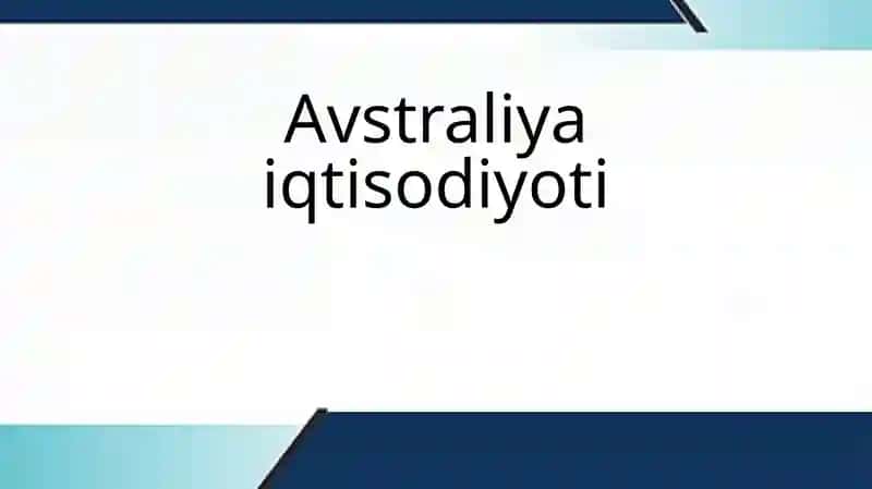 Avstraliya Iqtisodiyoti